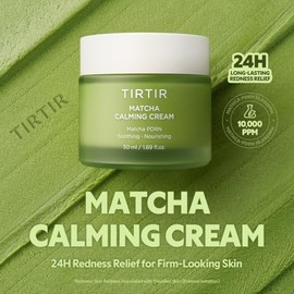 TIRTIR Crema Calmante Matcha PDRN 50 ml | Humectante Coreano Hidratante 24H Libre de Crueldad para Cuidado Diario de Piel Sensible y Todo Tipo de Piel