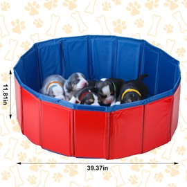 Arrowbash 57 Pcs Puppy Kitten Whelping Supplies Whelping Kit for Puppies Birth Dog Kitten Bottle Feeding Kit for New Born Puppy Supplies Include Whelping Pen, Feeding Tube Etc (40" in Diameter)