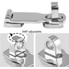 Bonsicoky 2Pcs Marine Grade 316 Stainless Steel Door Hasps, 3