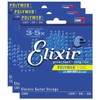 3 Sets of Elixir 12050 Polyweb Light Electric Strings (10-46)