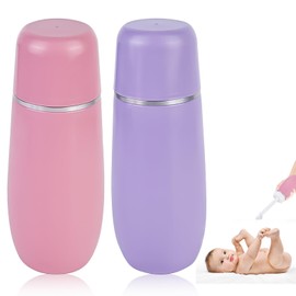 2 Stück Po Dusche Portable Bidet Tragbares Bidet: 400ML Peri Bottle Popodusche Podusche Hand-Reise-Bidet Moderne Po-Dusche Peri Bottle für Postpartale Perinealpflege, Hämorrhoidenbehandlung