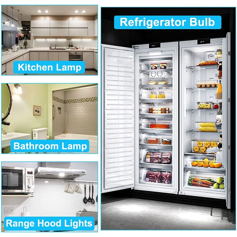 Frigidaire Freezer Light Bulb Replacement E17 Intermediate Base Compatible with
