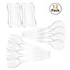 HD Disposable Serving Utensils Set (12), 10' Spoons, 6.5' Tongs,