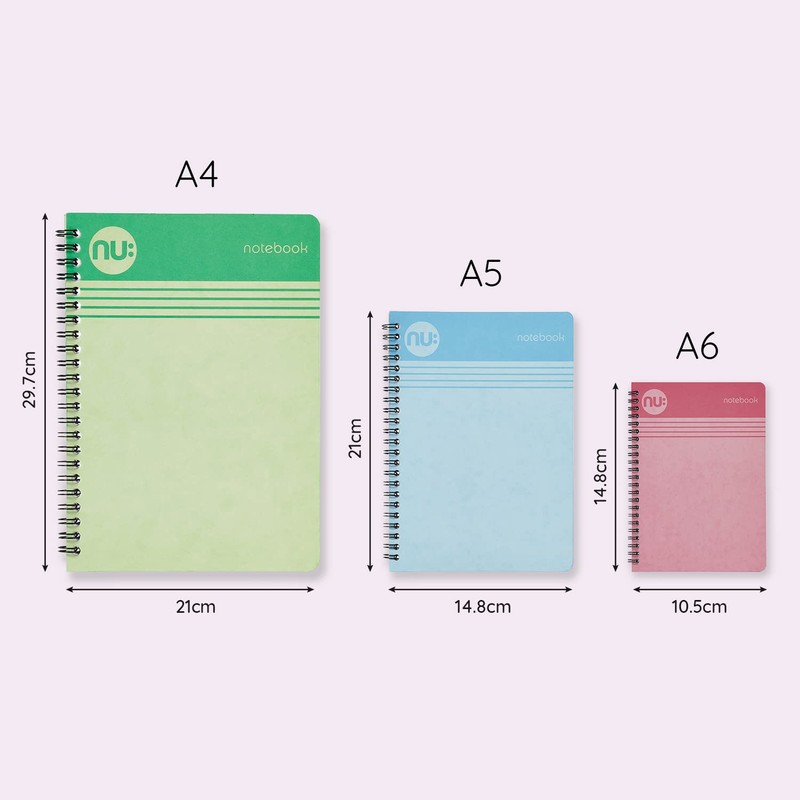 NU: Notebooks - Cloud Pastels Range - A5 Pink Notebook