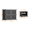 HOMIDEC Shoe Rack, 4 Tier Shoe Storage Cabinet 16 Pair