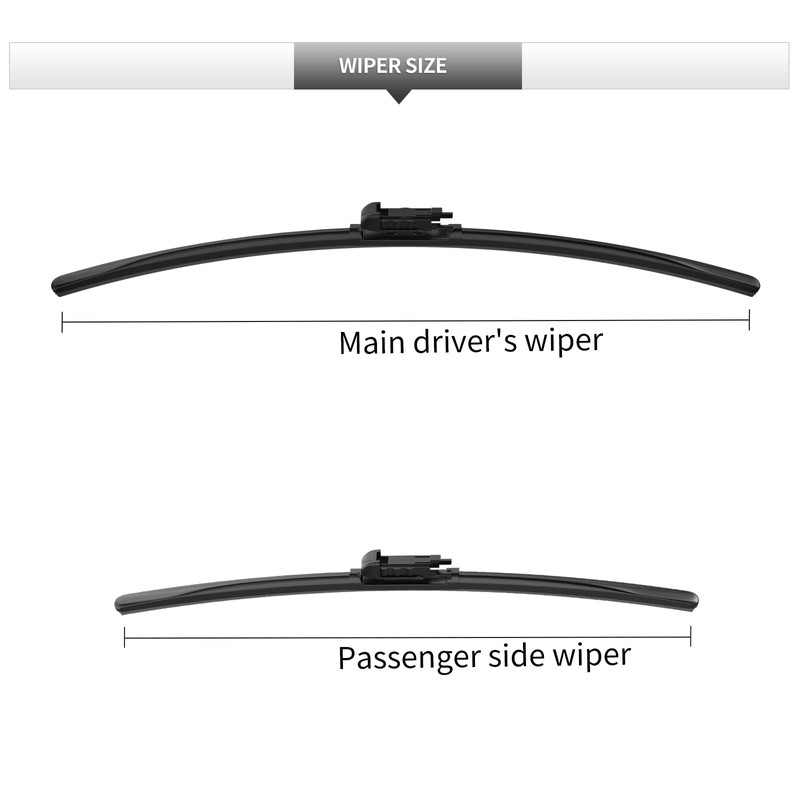 GARDIMU 2 Pcs Front Windshield Wiper Blades, A Pair of