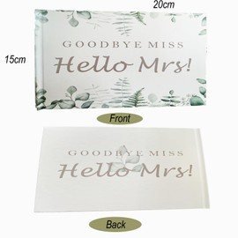 Wedding Guest Book 96 Pages 48 Sheets Guest Book Wedding Blank Floral Eucalyptus Guest Books for Wedding Bridal Shower Anniversaries Unforgettable Memories Anniversaries Birthdays (20 x 15 cm)