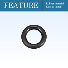QUARKZMAN Nitrile Rubber O-Rings Round Washer 7.5 mm x 4.5 mm x 1.5 mm for Tap Plumbers Repair Seal Connection, Black Pack of 50
