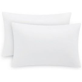 Pamposh Pillow Cases 2 Pack Super Soft Brushed Microfibre Pillow Covers Hypoallergenic Breathable Non Iron Envelope Closure White Pillow Cases