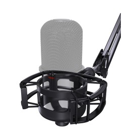 Etour Custom Built for SoloCast Shock Mount, 2025 Upgrade Anti-Vibration Suspension Elastic Shock Mount Holder Clip Mics Stand with Screw Adapter Compatible with Hyperx SoloCast Microphone