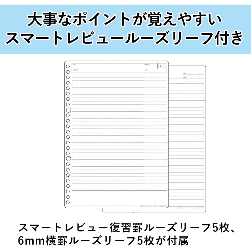 Maruman F310-05 Binder Session B5, 26 Holes, Black