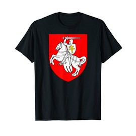 Belarus I Belarus Flag Pahonja Pagonia Crest Motif T-Shirt