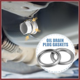 HEROFFIX Oil Drain Plug Gaskets 35178-30010 12mm Oil Crush Washer Seals for Toyota 4Runner Land Cruiser RAV4 Sequoia Tacoma Tundra Aluminum Alloy (Set of 20) Replace Parts