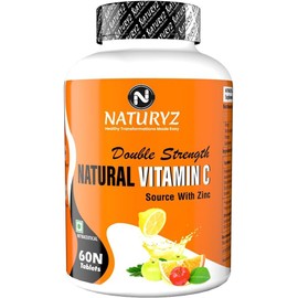 Generic Pub Double Strength Natural Vitamin C & Zinc Supplement with Amla, Acerola Cherry, Citrus Bioflavonoids Rich in Antioxidants for Immunity Support & Skincare (60 Vegetarian Tablets)