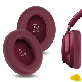Geekria QuickFit Replacement Ear Pads for Bose QuietComfort Ultra Headphones Ear Cushions, Repair Parts (Deep Plum)