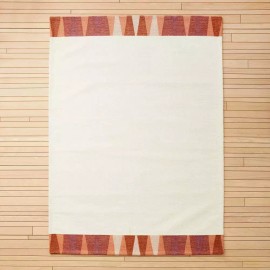 Opalhouse 5' x 7' Tapestry Pattern Border Solid Rug Cream - Opalhouse designed - $150 MSRP