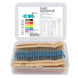 Resistance Assortment 30 Values 600 Pieces Resistors 10 Ohm - 1M Ohm 1/4W Carbon Film Resistance Kit