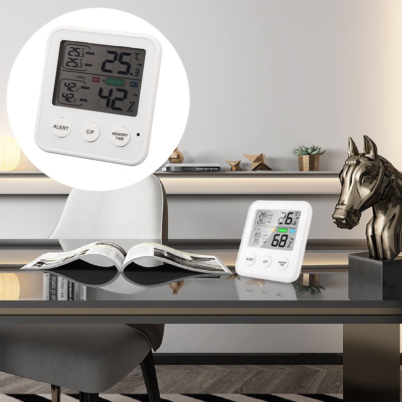 LCD Digital Display Thermometer Hygrometer Temperature Humidity Meter Gauge Hygrothermograph