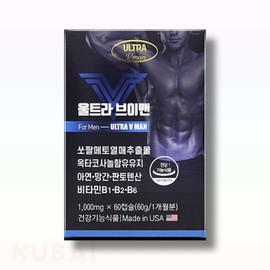 Ultra V-Men Saw Palmetto Octacosanol 60 Capsules, 1 month supply, 60 servings, 1 set / 울트라브이맨 소팔메토 옥타코사놀 60캡슐 한달분, 60회분, 1세트