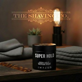 The Shaving Co Super Hold Pomade Cera para Cabello Unisex 130 gr