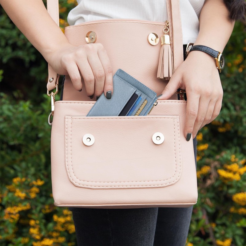 Sodsay Card Case Slim Front Pocket Wallet for Women Credit
