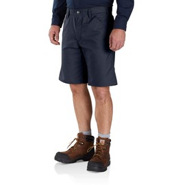 Carhartt Men's Rugged Professional™ Series Rugged Flex® Relaxed Fit Canvas Work Short, Navy, W40