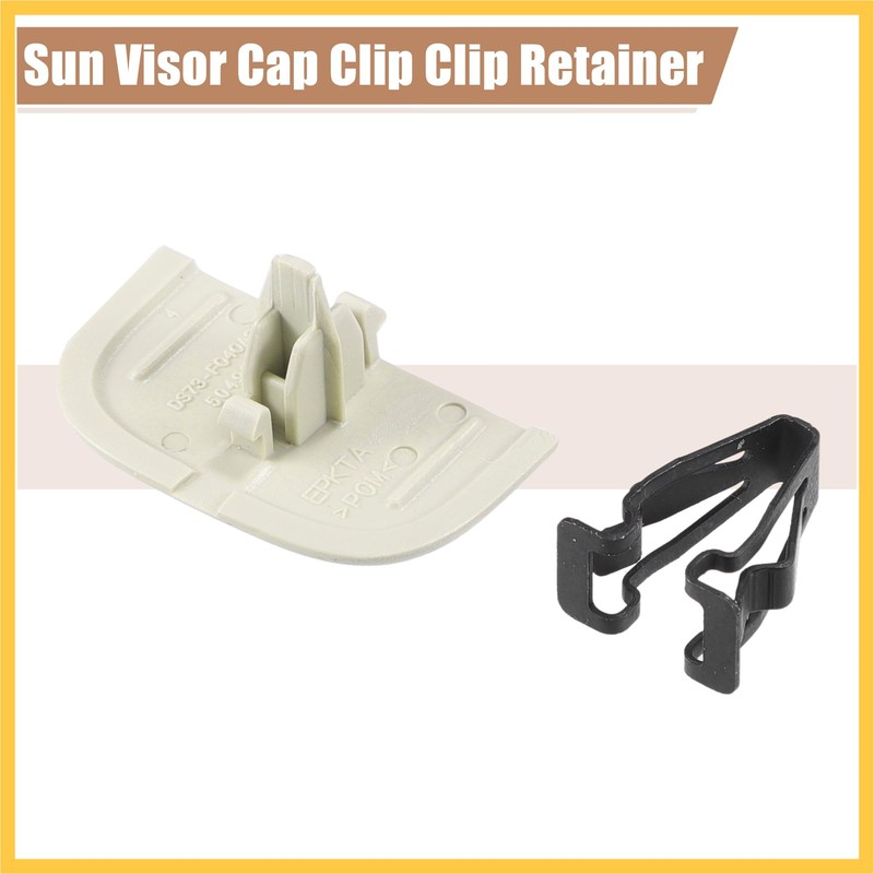 REPAIROCK 2 Set Beige Iron Sun Visor Cap Clip Clip