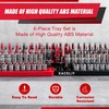 EACELIY 6PCS Socket Organizer Tray Set,1/2", 1/4" and 3/8" SAE