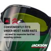 Jackson Safety GPL530 Premium Safety Goggles with detachable Faceshield, Green,