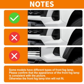 PDKLIN for Colorado Front Fog Light Cover Trim Fit for Chevy Colorado 2023 2024 2025 up Black Carbon Fiber Interior Accessories 2pcs