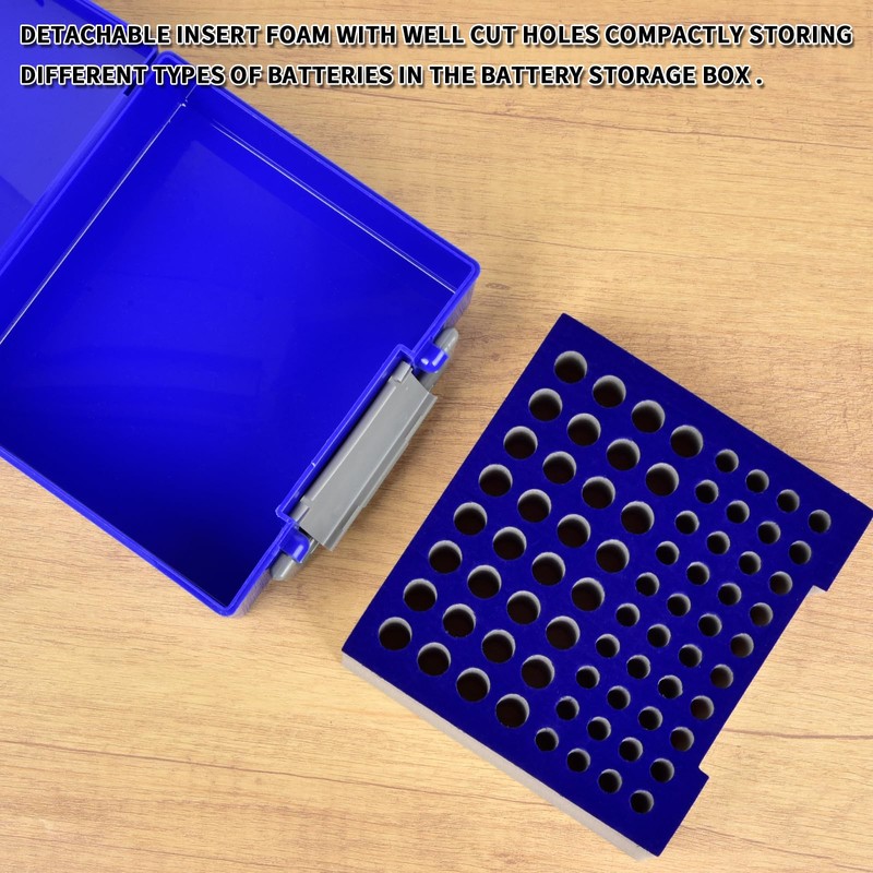 FULLCASE Battery Storage Organizer Holder Holds 72 AA AAA Batteries,