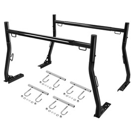 JY PERFORMANCE Truck Ladder Racks 800Ibs Capacity Extendable Pick-up Truck Bed Ladder Rack, Universal Heavy Duty (NO Drilling)