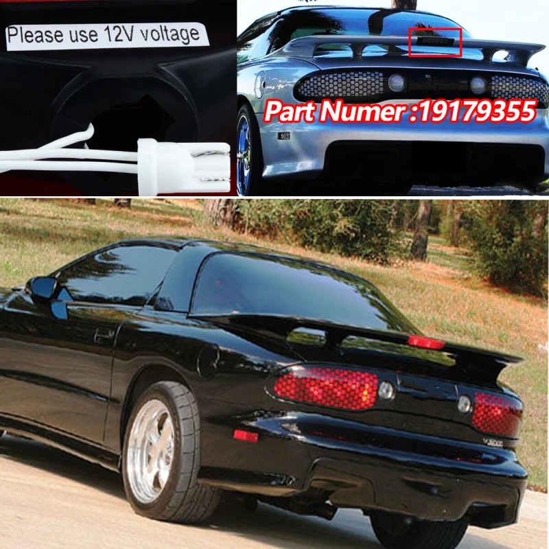 For 1996-2002 Pontiac Firebird Trans Am WS6 Smoke High Rise