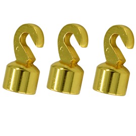 Grandfather Clock Weight Shell Hook Set of 3 Pieces Older Style 3/4 in Hook Vintage Clock Repair Parts