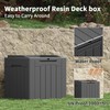 Greesum Greesum 31 Gallon Resin Deck Box Large Outdoor Storage