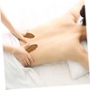 LALAFINA 2pcs Wooden Scraping Board Sanitary Massage Tool for Face