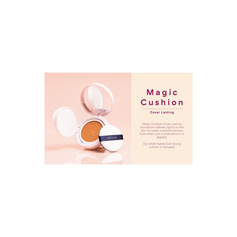 Missha Magic Cushion Cover Lasting SPF50 PA, 2018 Upgraded M