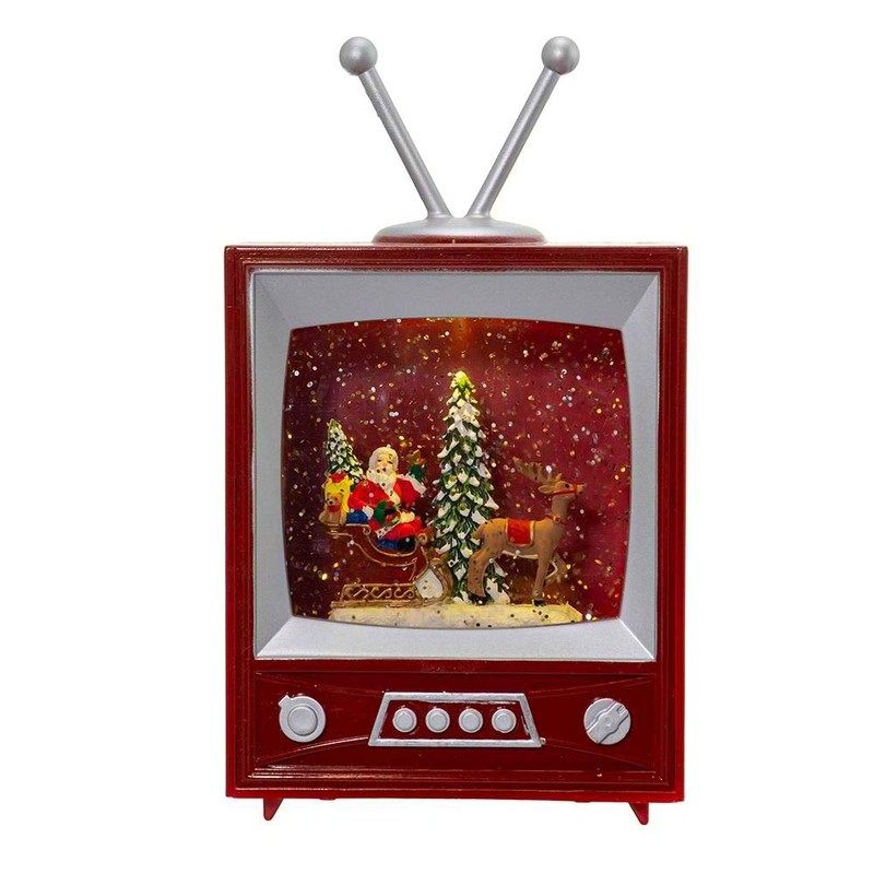 Kurt S. Adler Kurt Adler 8.5-Inch Battery-Operated Musical TV with