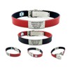 Universal Medical Data Medical Bracelet Black/Red Reversible Sport Slim, Alert
