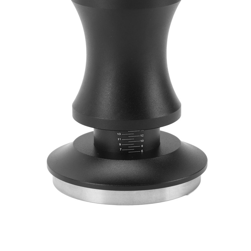 Coffee Tamper Adjustable Depth Spring Loaded Coffee Tamping Tool with