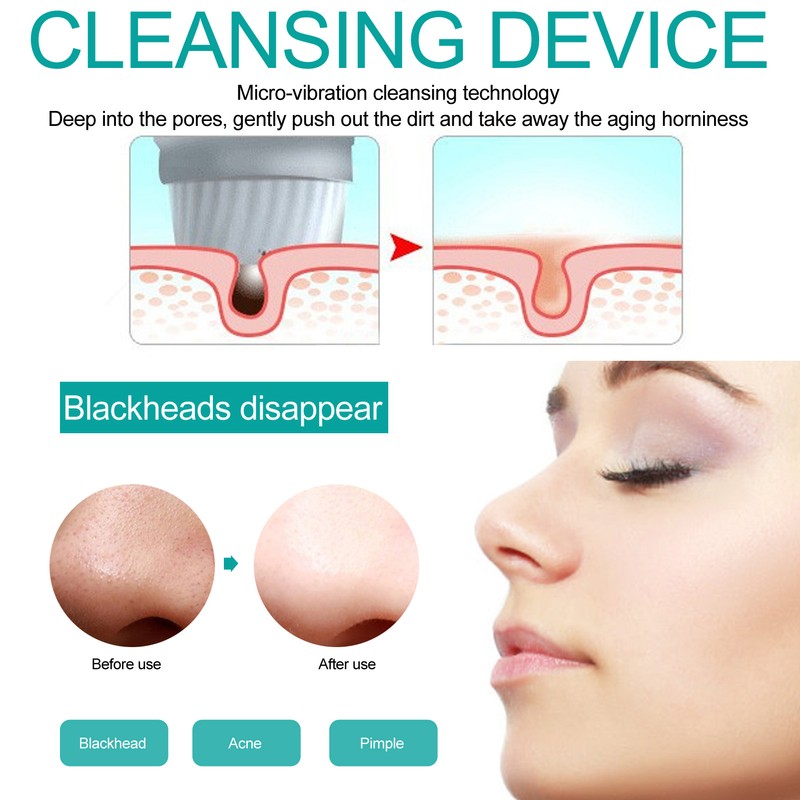 Professional Electric Facial Cleansing Brush Device Household Face Skin Pore