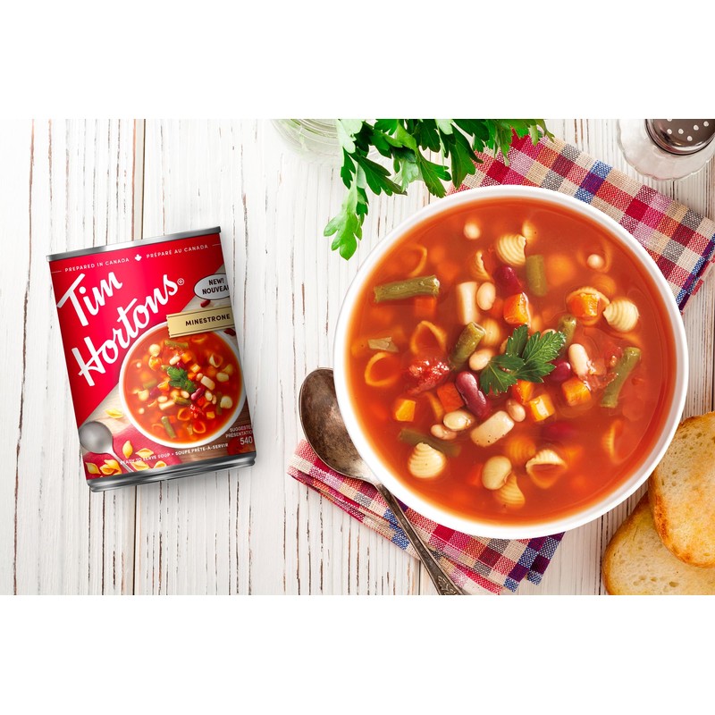 Tim Hortons Minestrone Soup, Ready to Serve, 540mL Can
