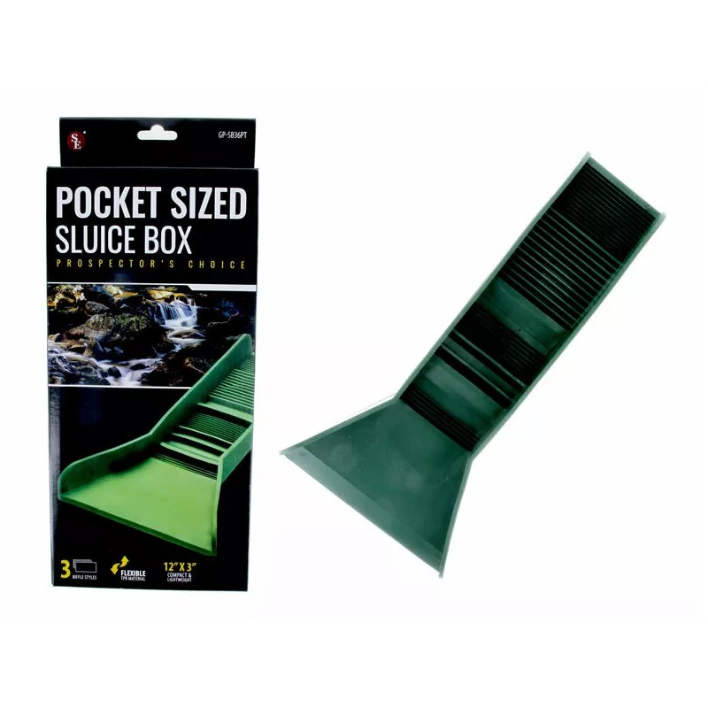 GOLD PANNING RECOVERY KIT with Pocket Sluice Box