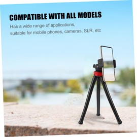 KOMBIUDA Adjustable Phone Tripod with Clip Versatile Tabletop Tripod for Cameras Smartphones Lightweight Portable Design for Easy Setup for Photography and Live Streaming