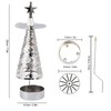 Spinning Candle Holder Rotating Candlestick Set for Romantic Wedding Christmas