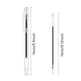 UOWAN 6 Colors Heat Erasable Fabric Pens, Fabric Marking Pens Set 6PCS Heat Erase Empty Pens with 30 PCS Replaceable Pen Refills Sewing Marker Pen Vanishing Heat Erase Pens for Sewing,Fabric