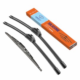 WOWIPER Silicone Windshield Wiper Blades with Rear Wiper Blade for Honda CRV 2012-2016, All-Season Automotive Replacement Windshield Wipers for My Car - 26"+16"+13" (Set of 3)
