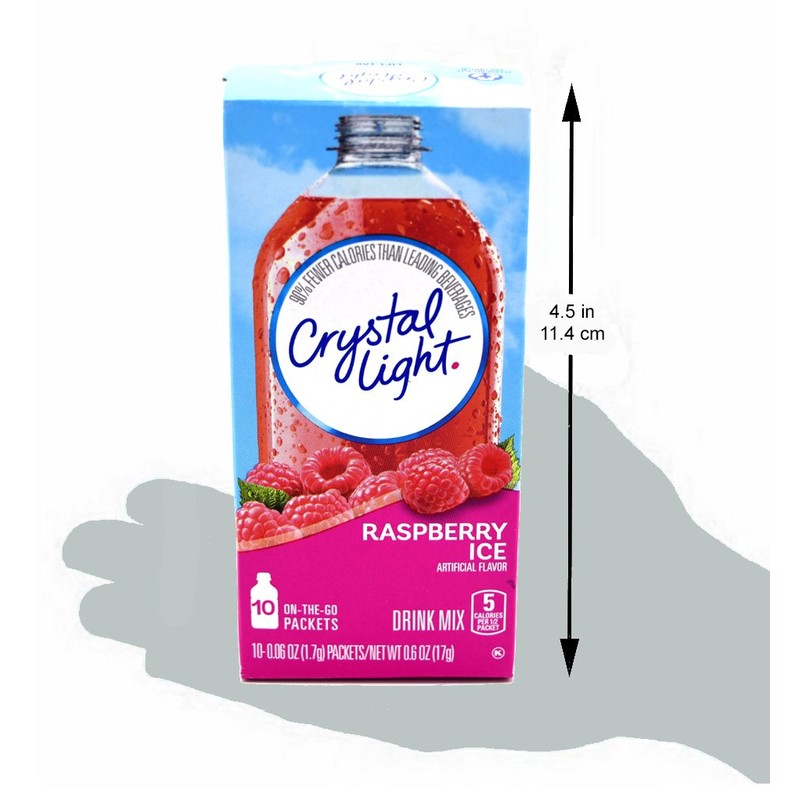 Crystal Light On The Go Raspberry Ice Drink Mix- 10
