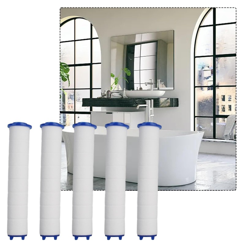 ZYWUOY 1/5pcs PP Cotton Filter Shower Head Filter Negative Ion