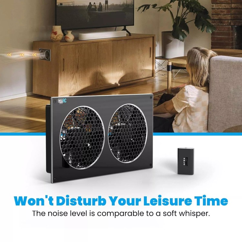 AITECAC S12, Cooling Fan System 12" Thermostat Control, Home Theater